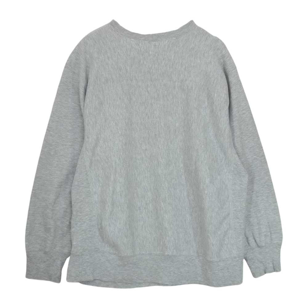 Champion チャンピオン 80s GRINNELL COLLEGE カレッジプリント リバースウィーブ クルーネック スウェット トレーナー グレー系 XL【中古】