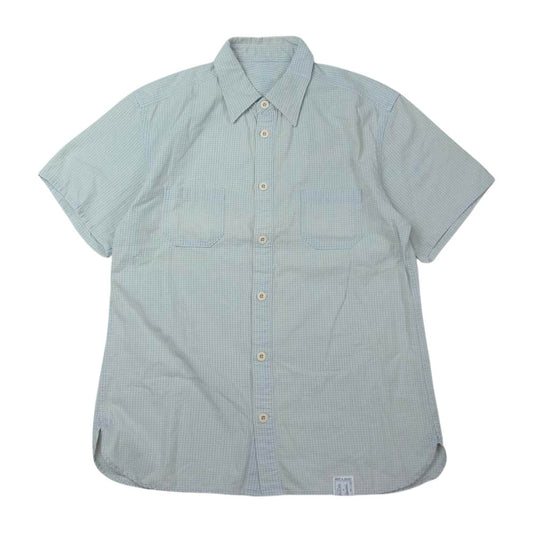 ORGUEIL オルゲイユ OR-5073B Short Sleeve Work Shirt ショート スリーブ ワーク 半袖 シャツ インディゴ ブルー系 38【中古】