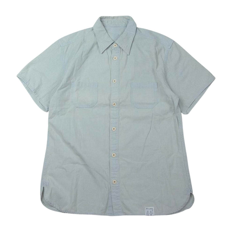 ORGUEIL オルゲイユ OR-5073B Short Sleeve Work Shirt ショート スリーブ ワーク 半袖 シャツ インディゴ ブルー系 38【中古】