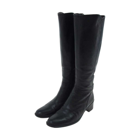 TRUSSARDI トラサルディ 二ーブーツ ブラック ブラック系 21.5【中古】