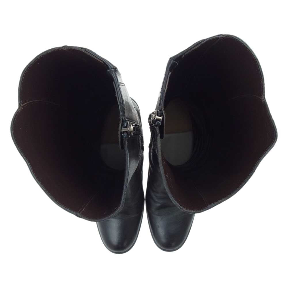 TRUSSARDI トラサルディ 二ーブーツ ブラック ブラック系 21.5【中古】