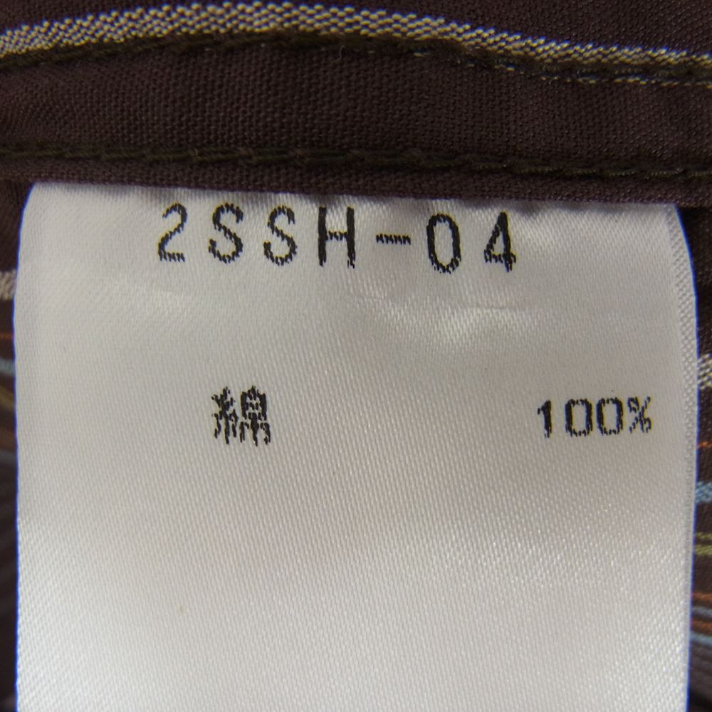 Celt&Cobra ケルト&コブラ 半袖 ストライプ シャツ ブラウン系 M【中古】