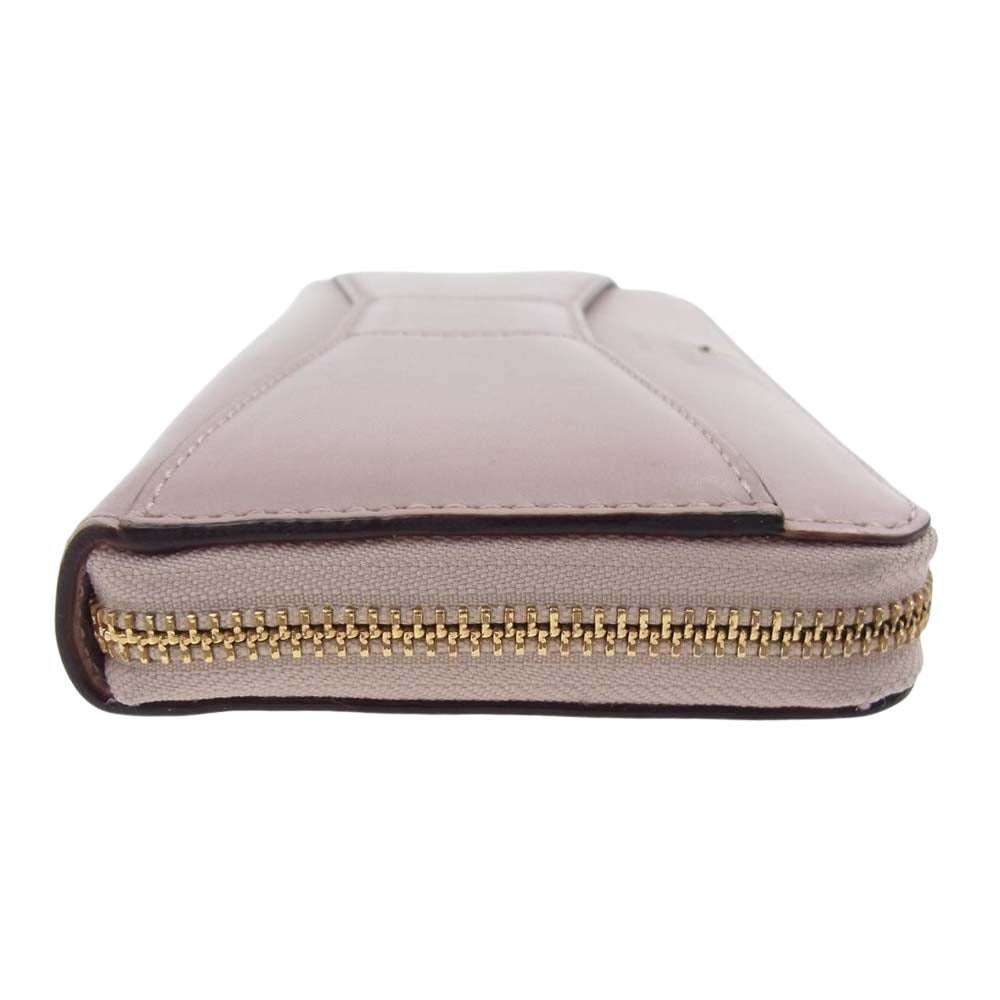 Kate Spade ケイトスペード ラウンドファスナー　ラウンドジップ 長財布 ピンク系【中古】