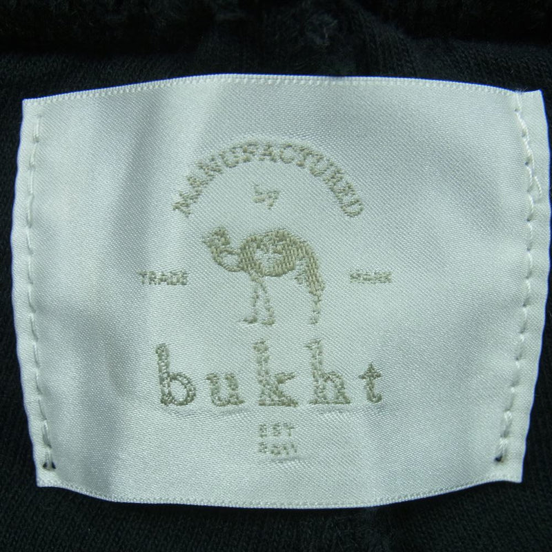 bukht ブフト B-MB61803 COTTON PIN TACK PANTS コットン パンツ 日本製 ブラック系 ダークグレーよりの黒系 M 2【中古】