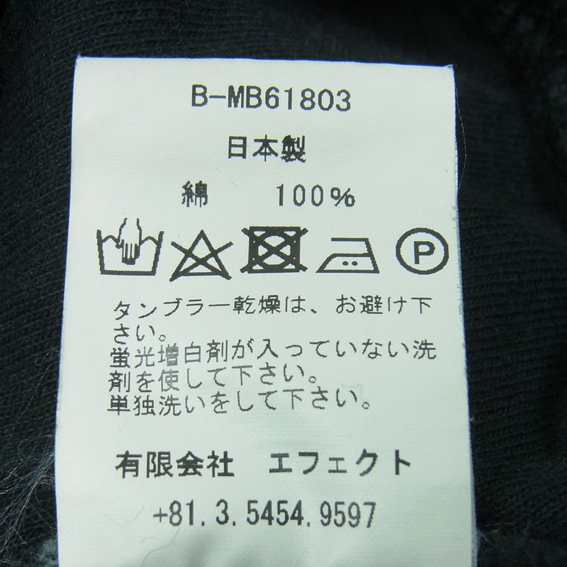 bukht ブフト B-MB61803 COTTON PIN TACK PANTS コットン パンツ 日本製 ブラック系 ダークグレーよりの黒系 M 2【中古】