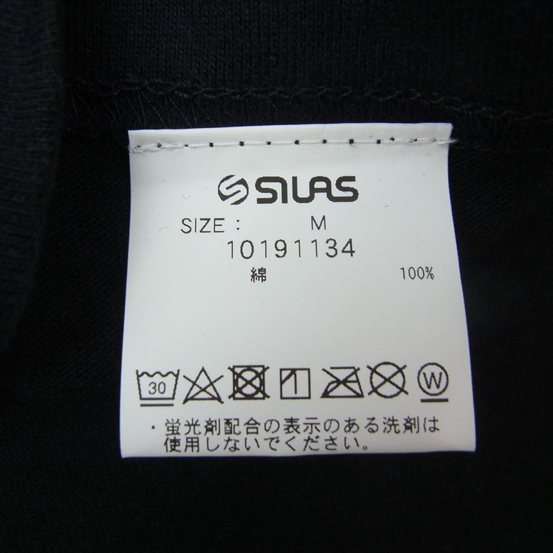 SILAS サイラス SS TEE OKINAWA 沖縄 ロゴ 半袖 Tシャツ ブラック系 M【中古】