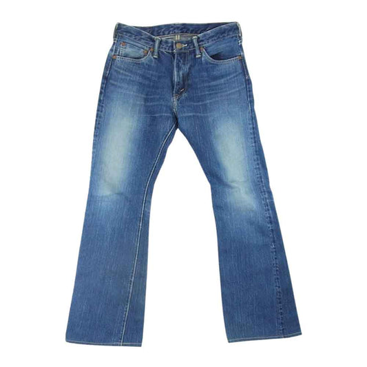 フラットヘッド Lot3007 ブーツカット デニムパンツ インディゴブルー系 W28L33【中古】