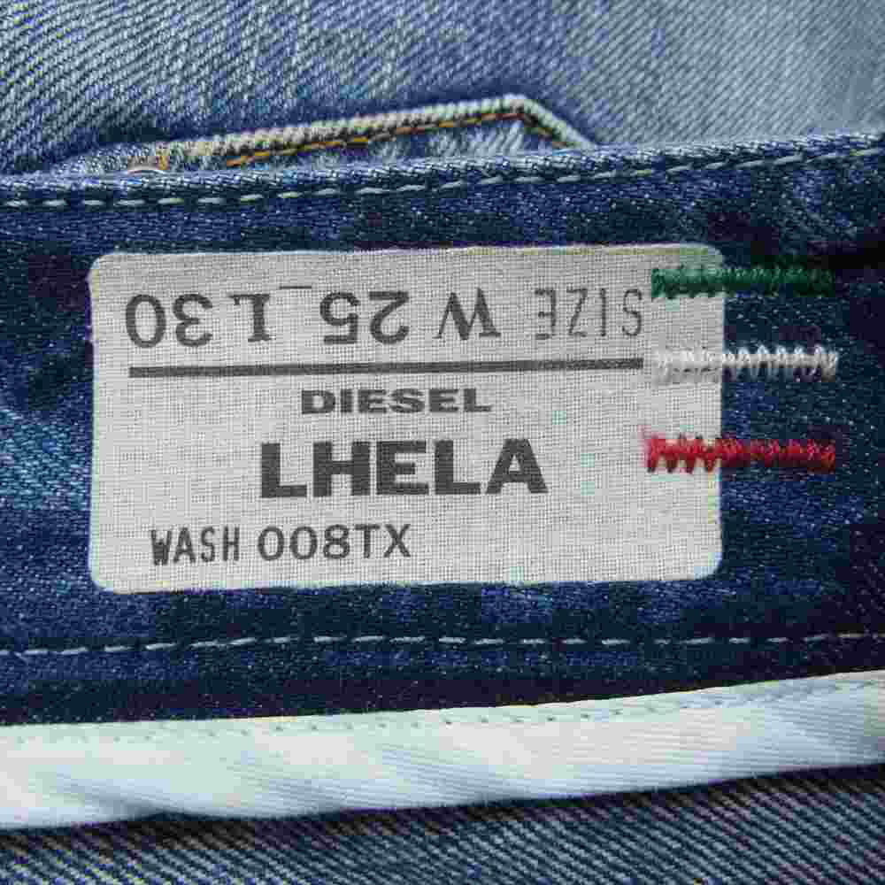 DIESEL ディーゼル WASH 008TX LEHA USED 加工 ウォッシュ デニム パンツ インディゴブルー系 25【中古】