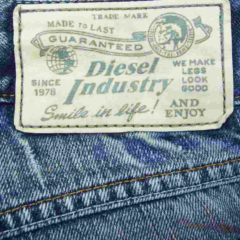 DIESEL ディーゼル WASH 008TX LEHA USED 加工 ウォッシュ デニム パンツ インディゴブルー系 25【中古】