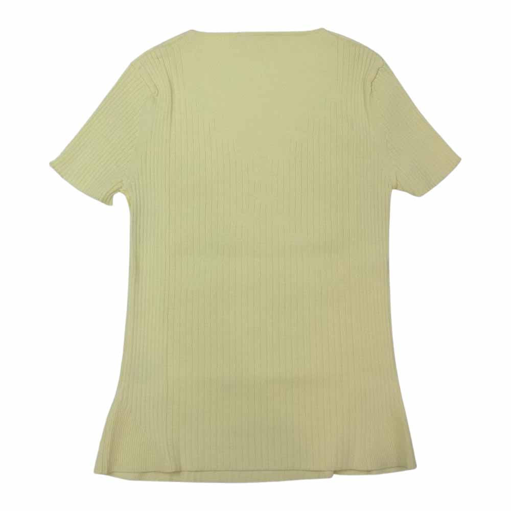 VALENTINO ヴァレンティノ ニット カットソー 半袖 イエロー系 42【中古】