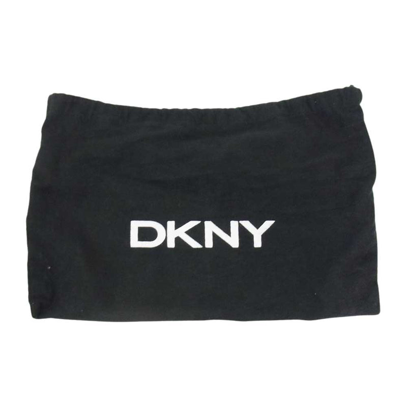 DKNY ディーケーエヌワイ DONNA KARAN NEW YORK ダナキャラン チェーンショルダーバッグ セミショルダー レザー ベージュ系【中古】