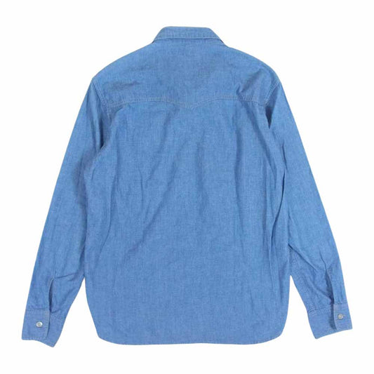 WTAPS ダブルタップス 14AW 142GWDT-SHM08　 CELL LS CHAMBRAY シャンブレー シャツ  ブルー系 ライトブルー系【中古】