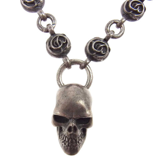 Celt&Cobra ケルト&コブラ redrum レッドラム 50個限定 スカル フローラル チェーンネックレス シルバー系【中古】