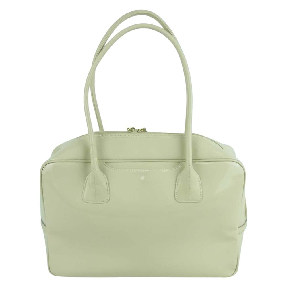 濱野皮革工藝 ハマノ Celeb Boston セレブ ボストン ハンド バッグ クリーム系【中古】