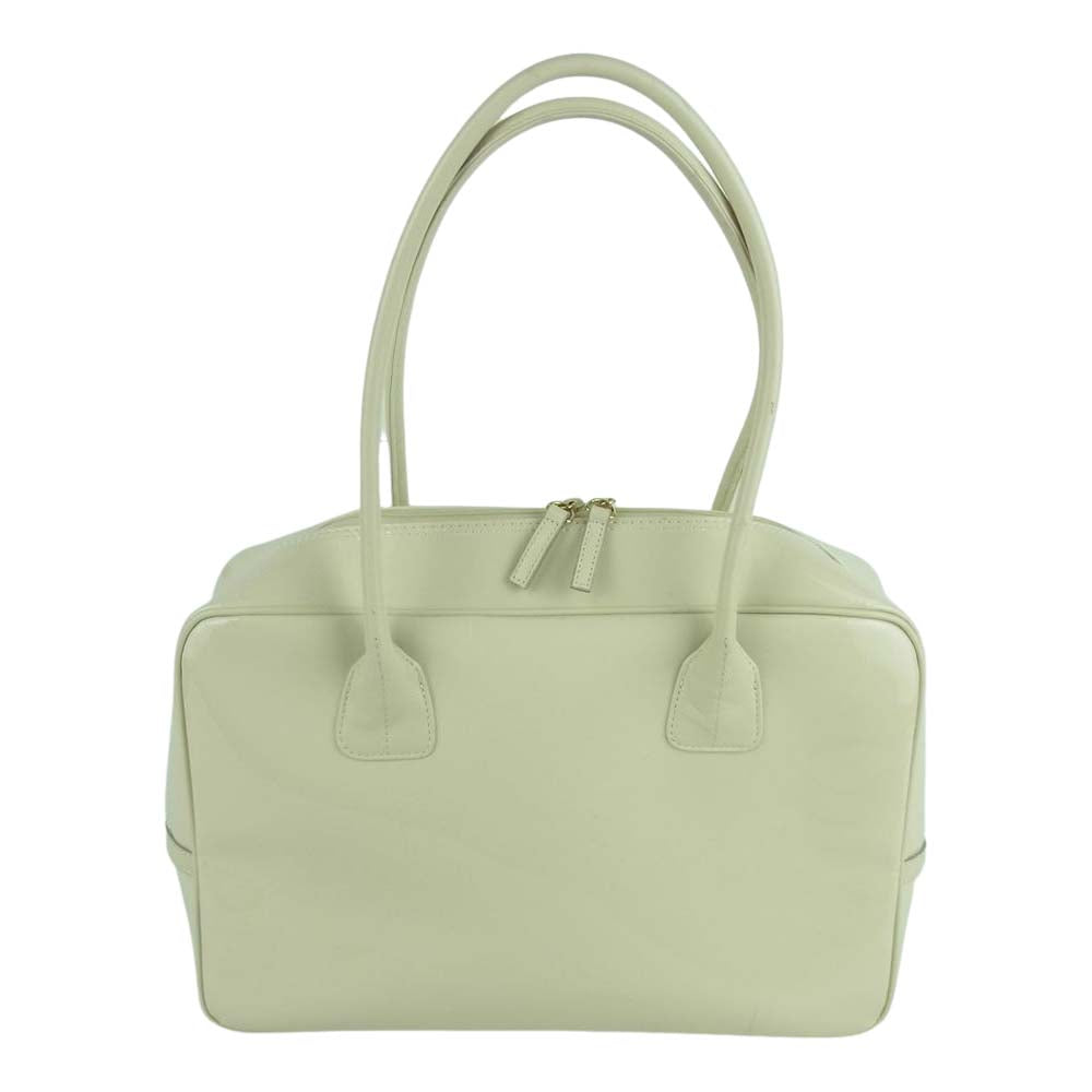 濱野皮革工藝 ハマノ Celeb Boston セレブ ボストン ハンド バッグ クリーム系【中古】