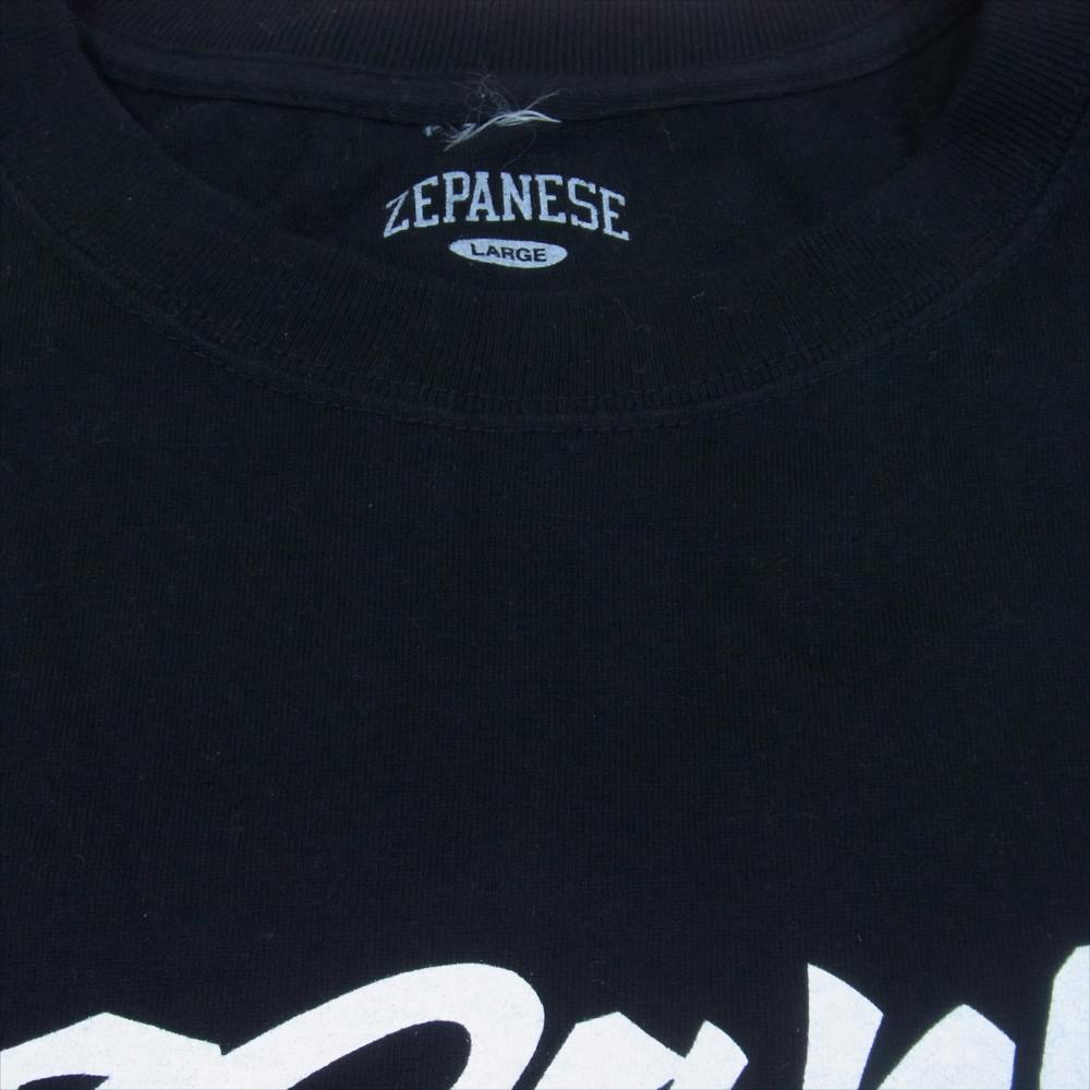 ゼパニーズクラブ ロゴ プリント Tシャツ ブラック系 L【中古】