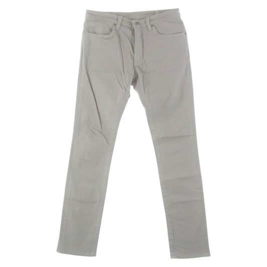 UNUSED アンユーズド ジッパーフライ コットン ストレッチ スキニー パンツ グレー系 1【中古】