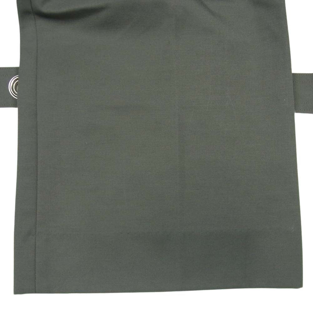 ネーム 21SS W-NMPT-21SS-019 TUCKED WIDE TROUSERS ワイド トラウザー パンツ KHAKI GRAY 2【極上美品】【中古】