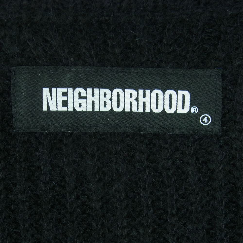 NEIGHBORHOOD ネイバーフッド 20AW 202FUNH-KNM04 MOHAIR NA-KNIT LS モヘヤ混 Vネック ニット 中国製 ブラック系 L【中古】
