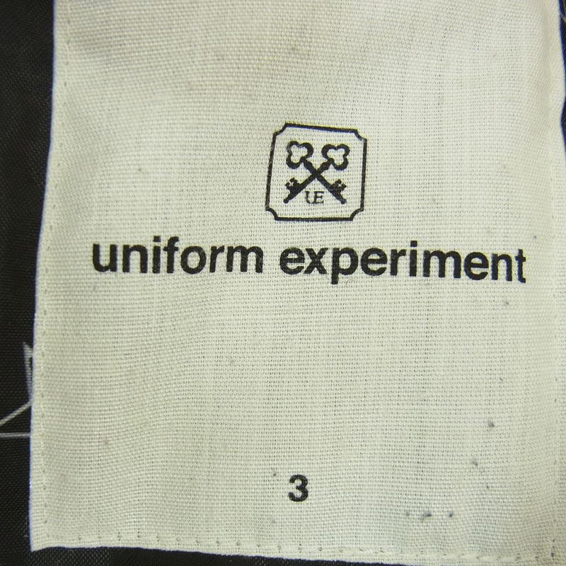 uniform experiment ユニフォームエクスペリメント UE-150029 WINDOW PANE MA-1 ウィンドウ ペイン スウェット フライト ブルゾン ジャケット ネイビー系 3【中古】