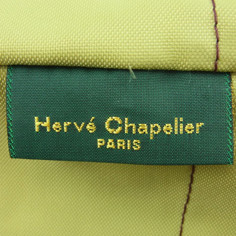 Herve Chapelier エルベ・シャプリエ トート バッグ ナイロン フランス製 グレイッシュイエロー系【中古】