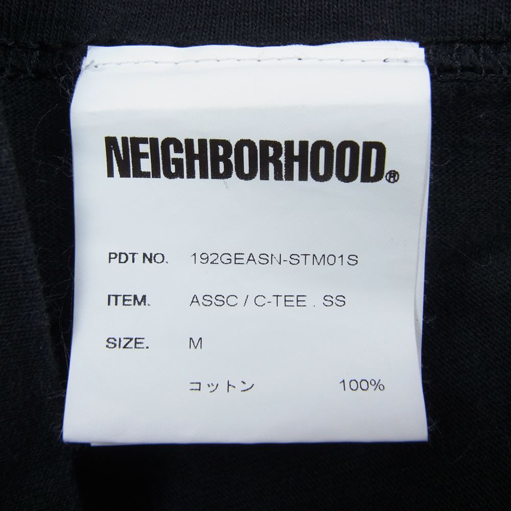 NEIGHBORHOOD ネイバーフッド 19AW 192GEASN-STM01S ANTI SOCIAL SOCIAL CLUB LOGO STUCK ON YOU TEE アンチソーシャルソーシャルクラブ ロゴプリント クルーネック Tシャツ ブラック系 M【中古】