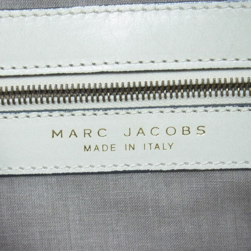 MARC JACOBS マークジェイコブス レザー チェーン 2WAY ハンド ショルダー バッグ ホワイト系【中古】