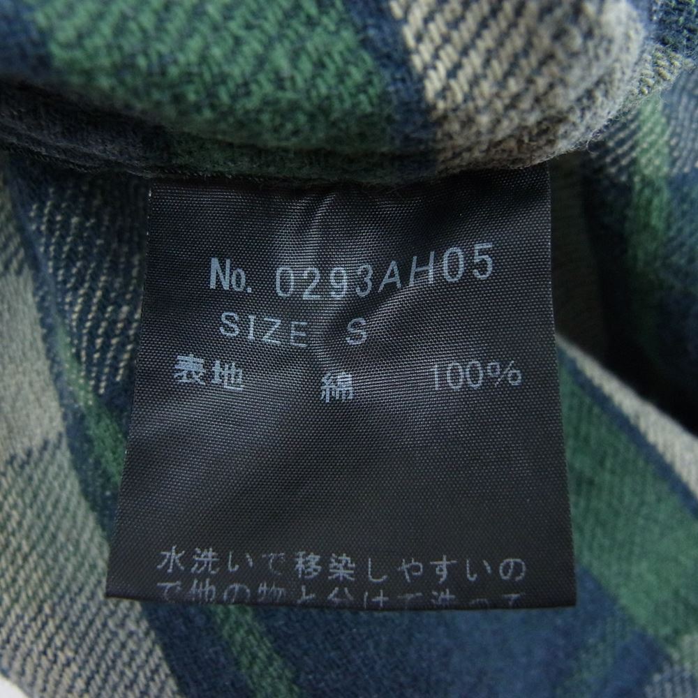 HYSTERIC GLAMOUR ヒステリックグラマー 0293AH05 チェック ウエスタン シャツ グリーン系 S【中古】