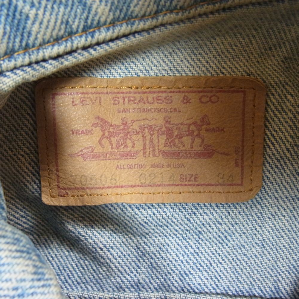 Levi's リーバイス 70506-0214  USA製 デニム ジャケット インディゴブルー系 34【中古】
