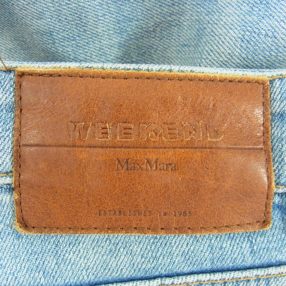 MAX MARA マックスマーラ 51810907 Weekend ウィークエンド ボーイフレンド ストレート デニムパンツ インディゴブルー系 32【中古】