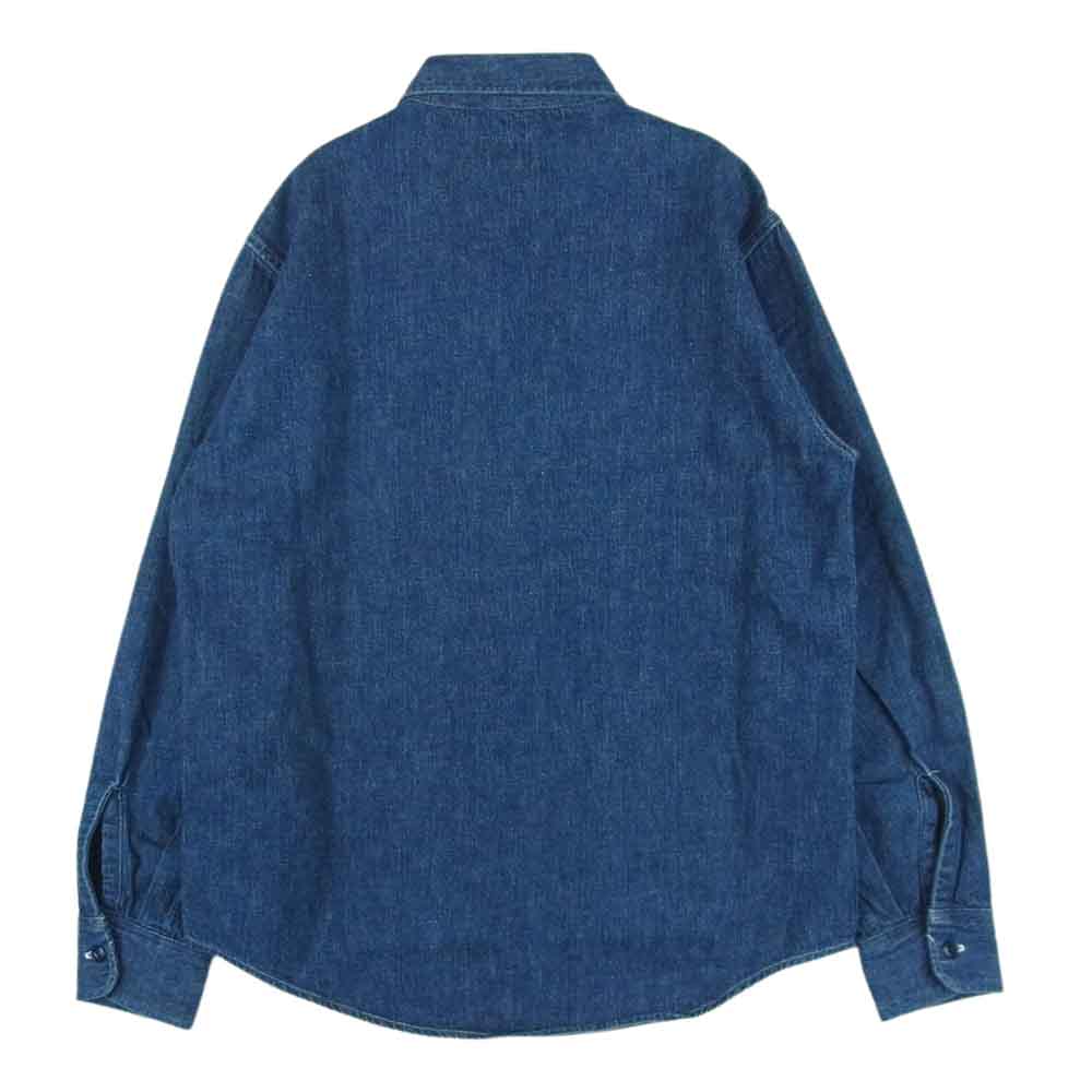 TENDERLOIN テンダーロイン T-DENIM SHT デニム 長袖 シャツ コットン 日本製 インディゴブルー系 XS【中古】