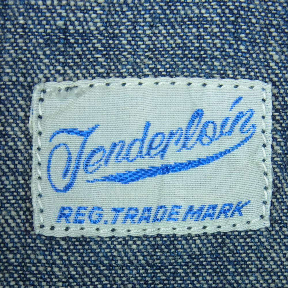 TENDERLOIN テンダーロイン T-DENIM SHT デニム 長袖 シャツ コットン 日本製 インディゴブルー系 XS【中古】
