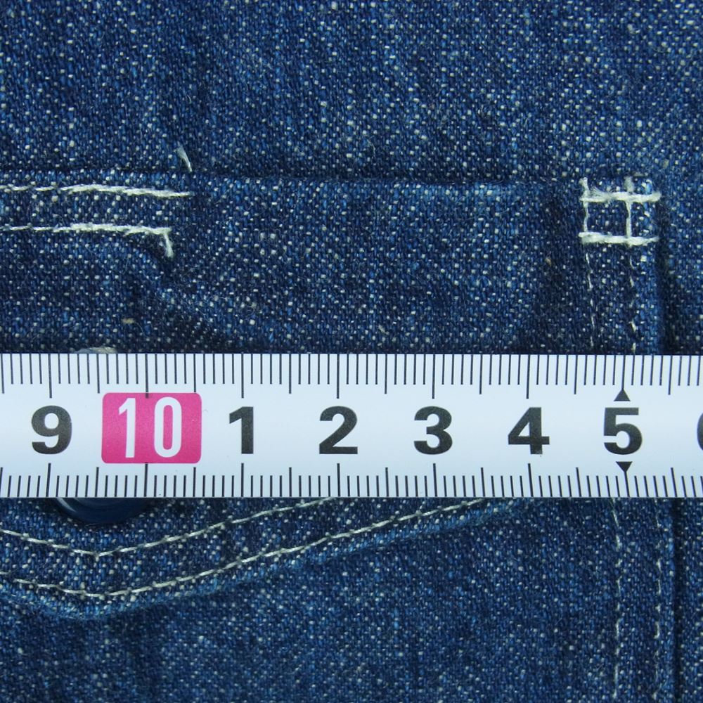 TENDERLOIN テンダーロイン T-DENIM SHT デニム 長袖 シャツ コットン 日本製 インディゴブルー系 XS【中古】