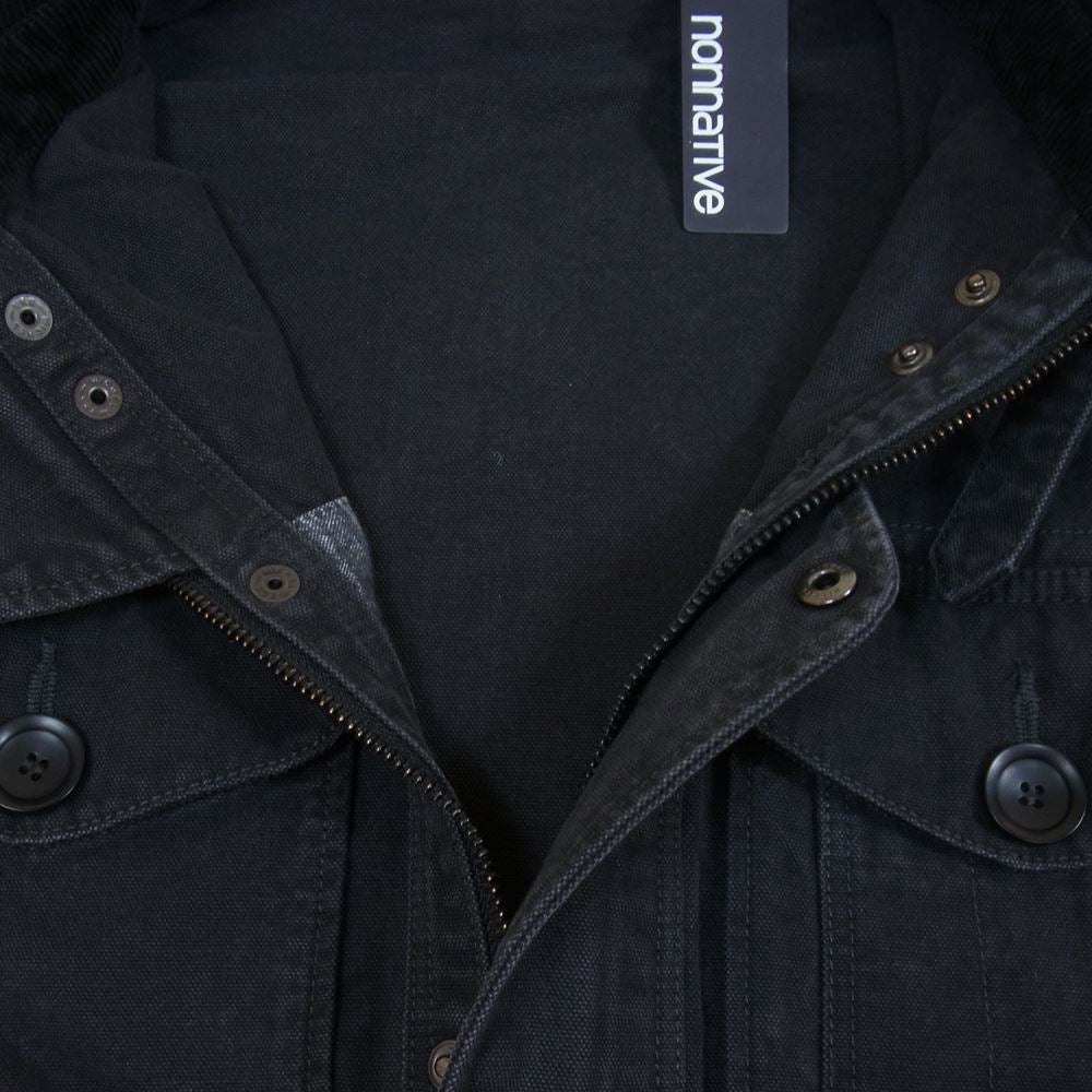 nonnative ノンネイティブ NN-J2202 LUMBERER JACKET 襟コーデュロイ ランバー ジャケット ブラック系 1【中古】