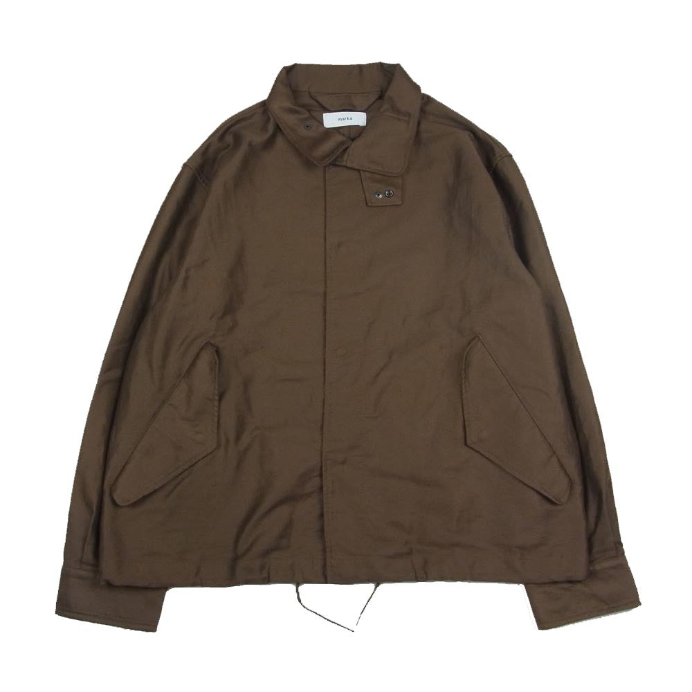 marka マーカ FIELD JACKET SHORT オーガニック コットン フィールド ショート ジャケット ブラウン系 1【美品】【中古】