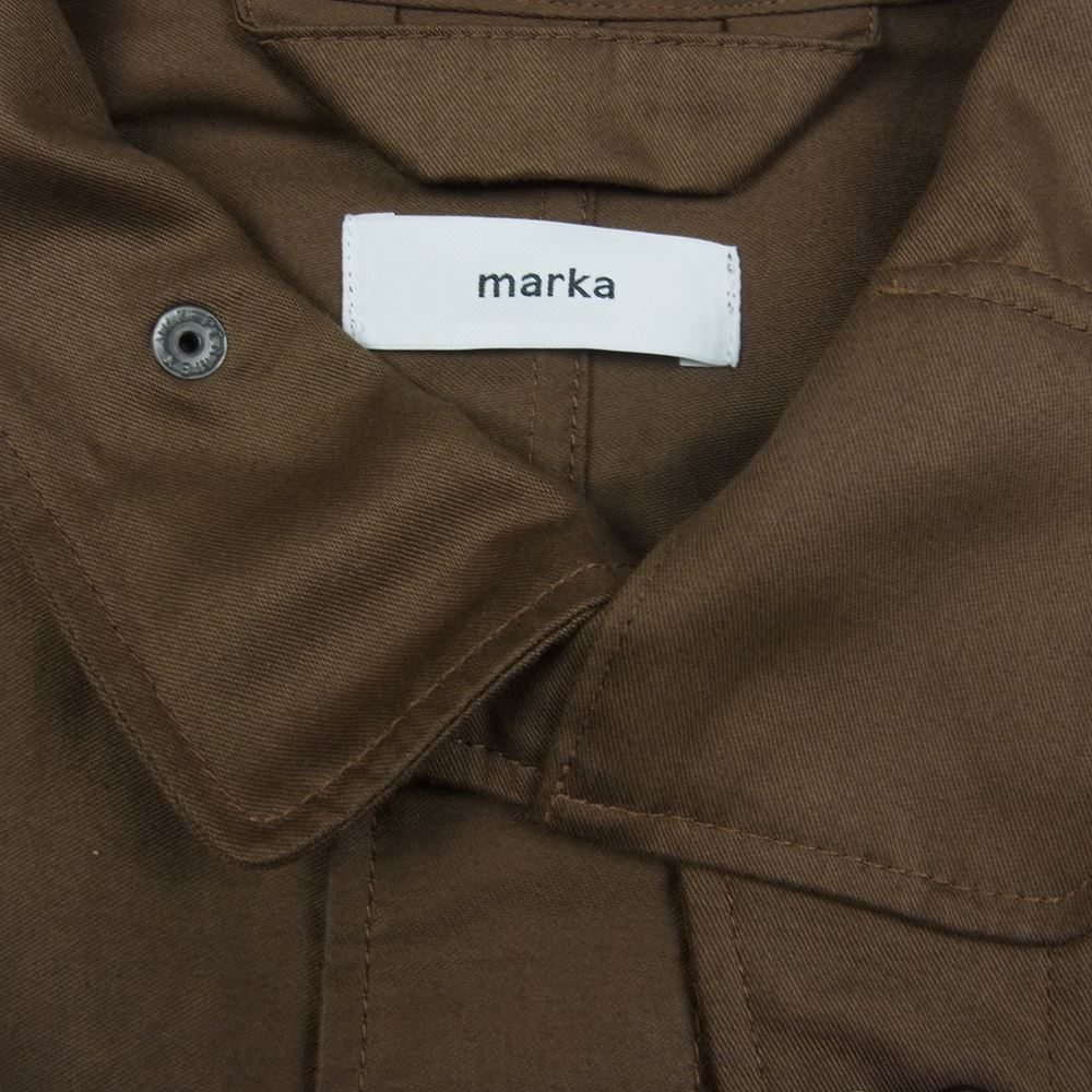 marka マーカ FIELD JACKET SHORT オーガニック コットン フィールド ショート ジャケット ブラウン系 1【美品】【中古】
