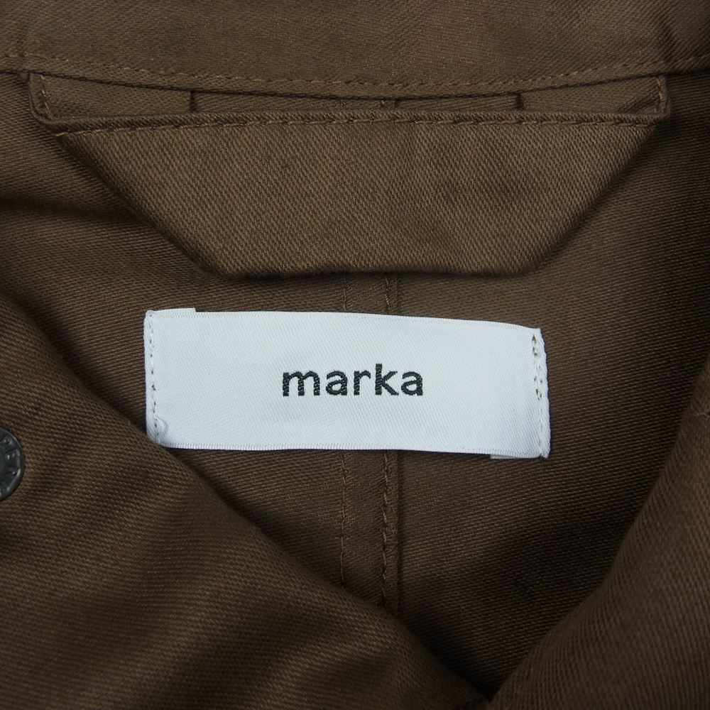 marka マーカ FIELD JACKET SHORT オーガニック コットン フィールド ショート ジャケット ブラウン系 1【美品】【中古】