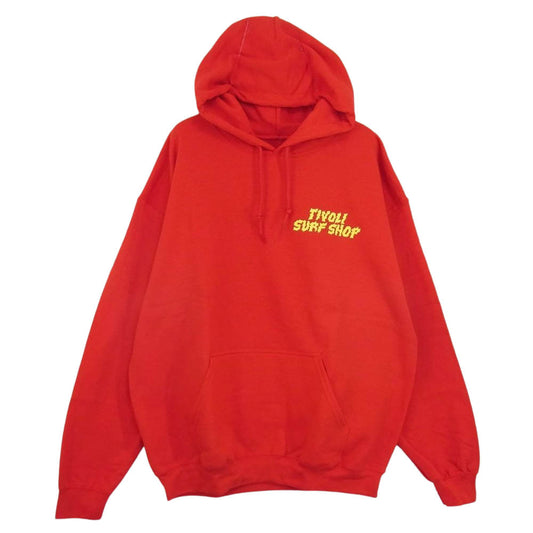 Psicom サイコム GARAGE SALE series tivoLi surf shop ガレージ セール シリーズ プルオーバー パーカー レッド レッド系 L【中古】
