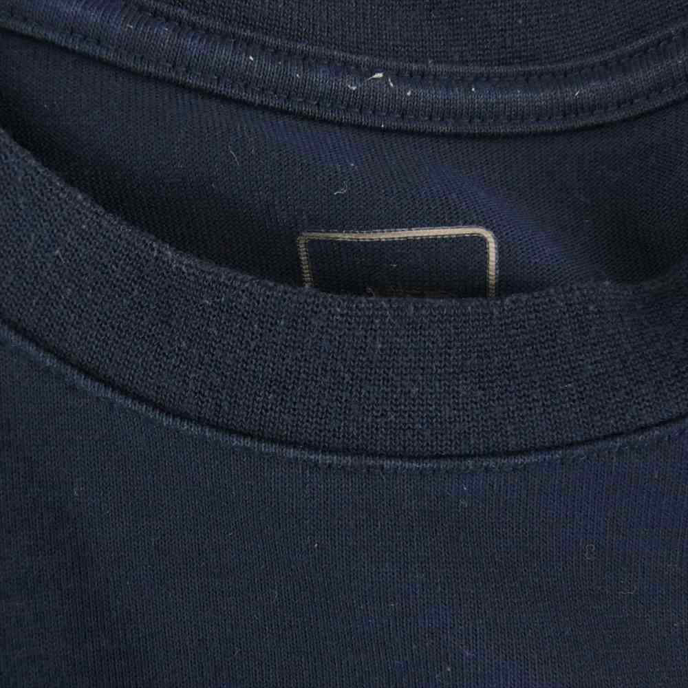 THE NORTH FACE ノースフェイス NT31957 S/S Square Logo Tee スクエア ロゴ Tシャツ ネイビー系 S【中古】