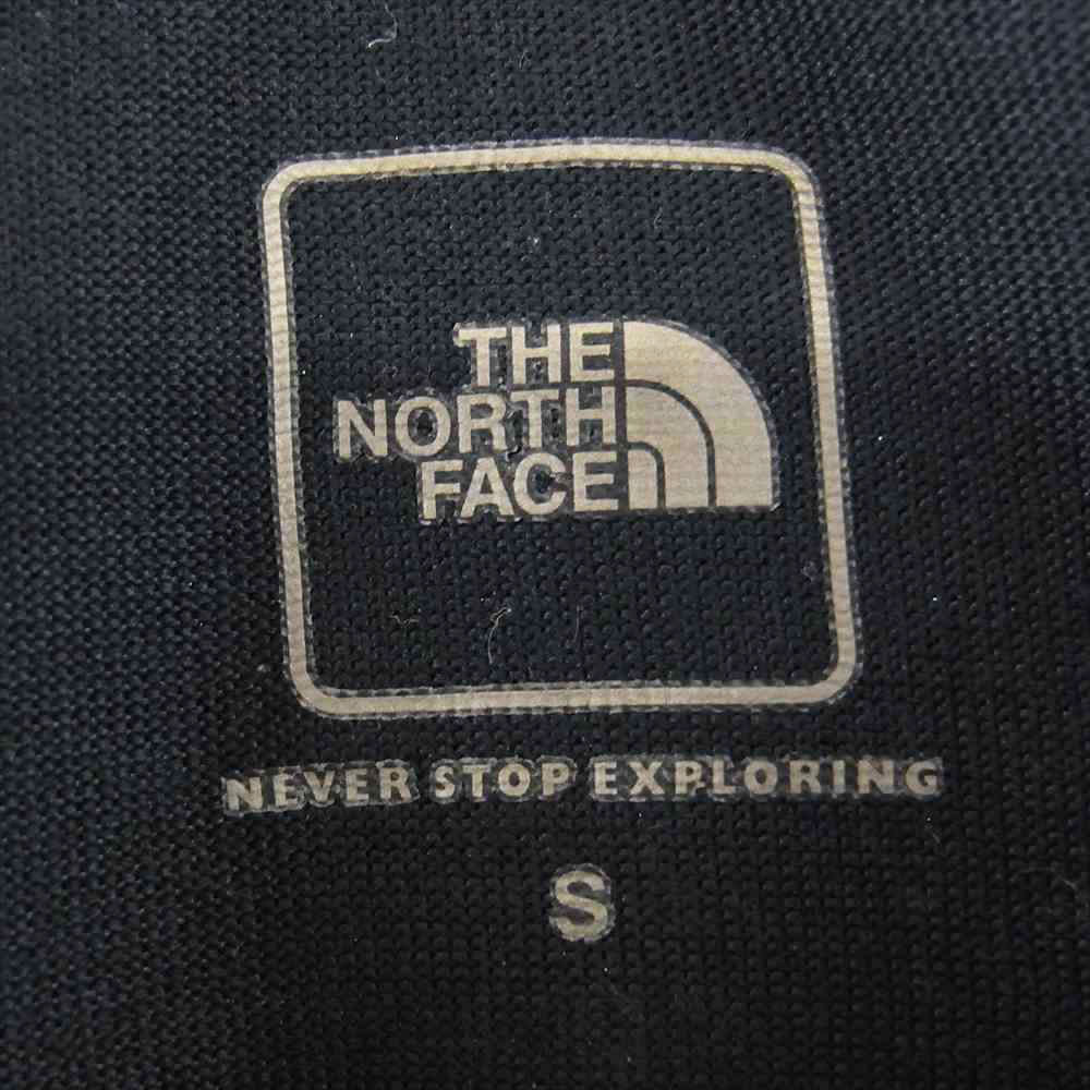 THE NORTH FACE ノースフェイス NT31957 S/S Square Logo Tee スクエア ロゴ Tシャツ ネイビー系 S【中古】