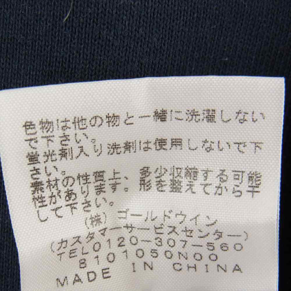 THE NORTH FACE ノースフェイス NT31957 S/S Square Logo Tee スクエア ロゴ Tシャツ ネイビー系 S【中古】