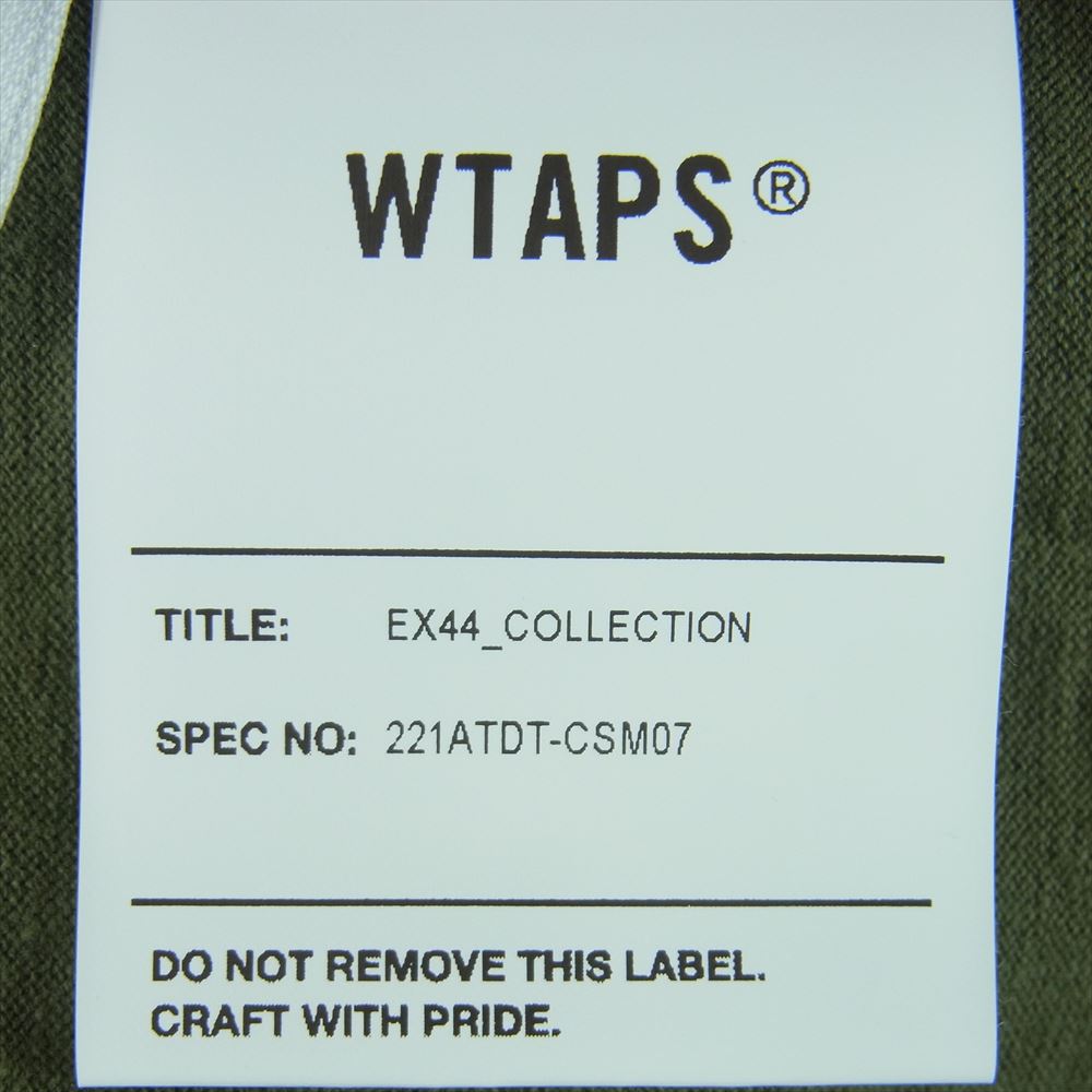 WTAPS ダブルタップス 22SS 221ATDT-CSM07 AII 02 LS COPO 長袖 Tシャツ コットン 日本製 グリーン系 01【中古】
