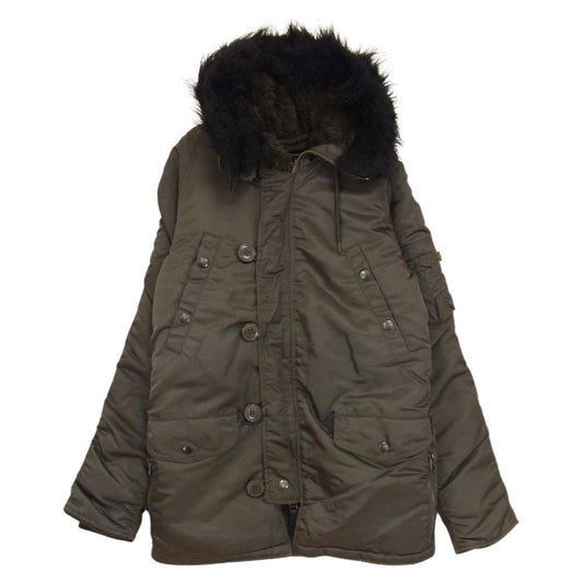 junhashimoto ジュンハシモト エーゼイ AZ ALPHA アルファ N-3B ミリタリーフライト ジャケット  カーキ系 S【中古】