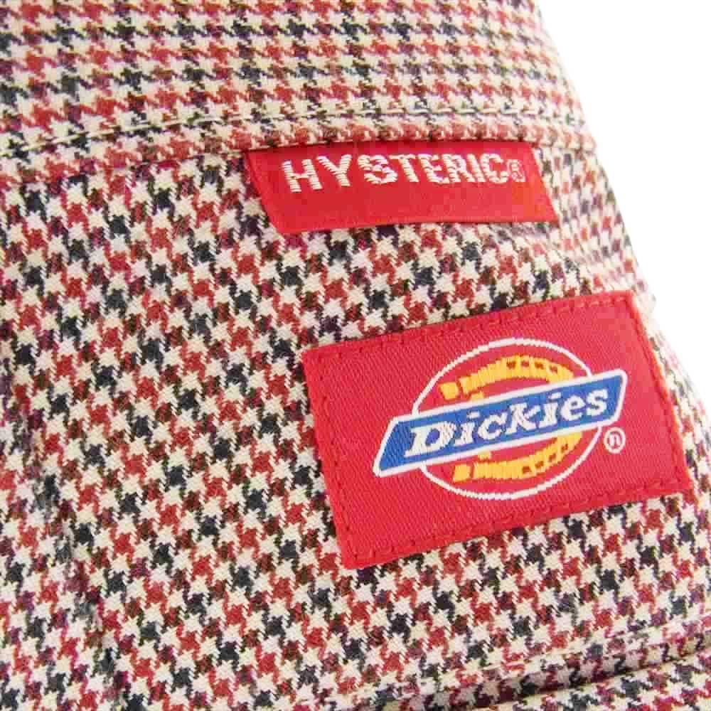 HYSTERIC GLAMOUR ヒステリックグラマー 0292AP02 Dickies ディッキーズ 千鳥格子 シンチバック チェック パンツ レッド系 30inch【中古】