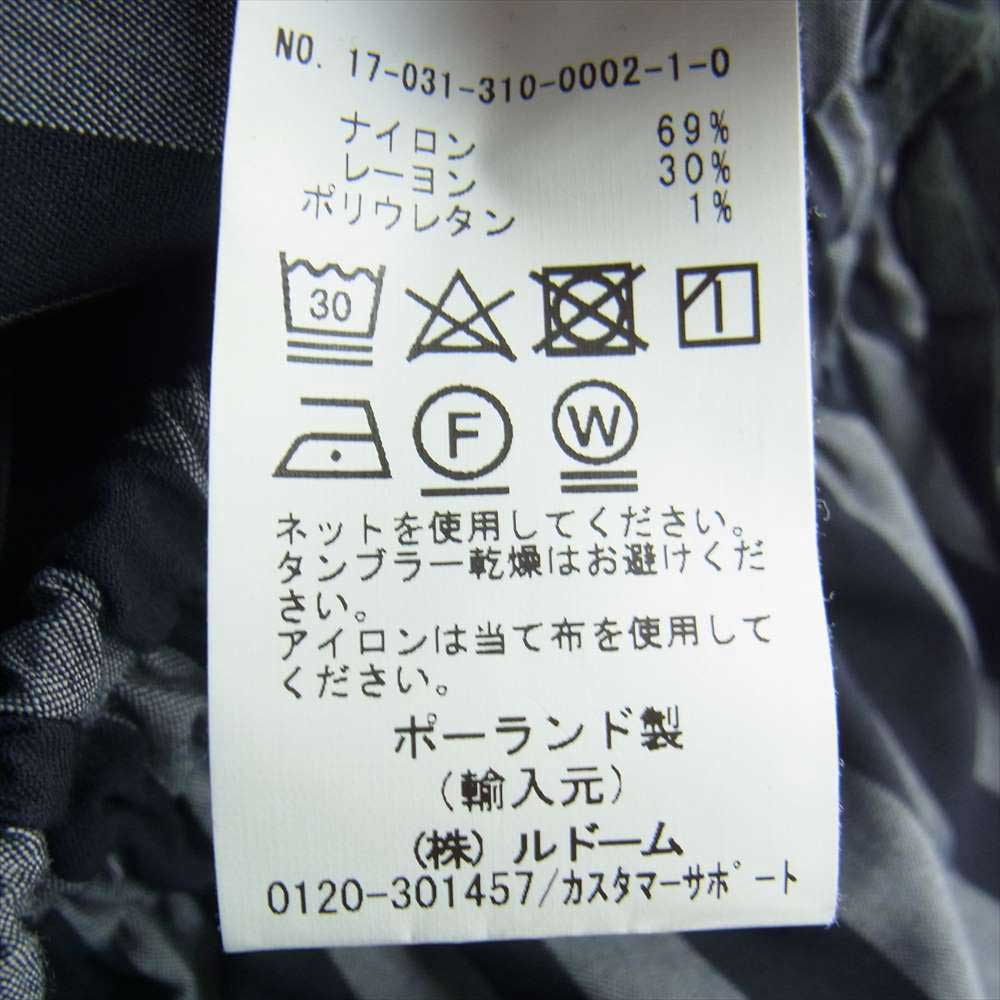 コモン スウェーデン ストライプ ショーツ ダークグレー系 48【美品】【中古】