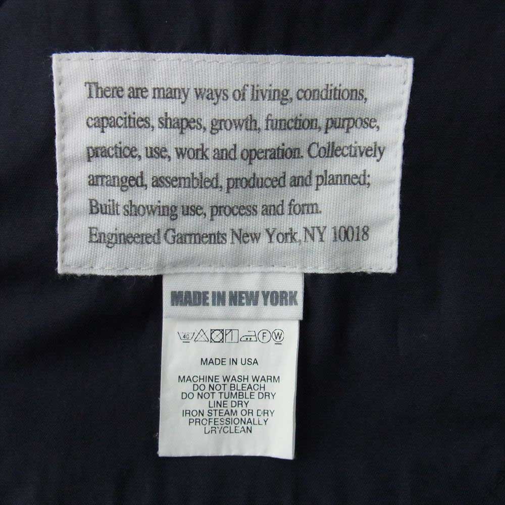 Engineered Garments エンジニアードガーメンツ DAYTON SHIRT スタンドカラー シャツ ダークネイビー系 XS【中古】