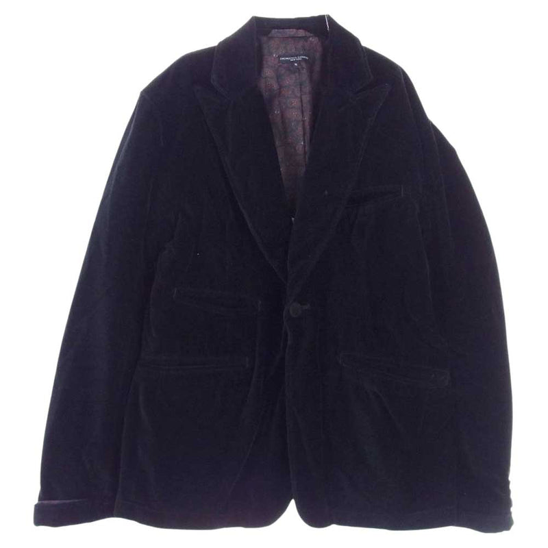 Engineered Garments エンジニアードガーメンツ Bedford Jacket 裏地ペイズリー柄 ベロア ベッドフォード ジャケット  ブラック系 S【中古】