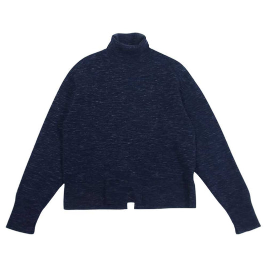 ロク 8613-199-0146 BEAUTY & YOUTH UNITED ARROWS COTTON WOOL RIB TURTLE NECK PULLOVER タートルネック プルオーバー ニット ネイビー系 6【中古】