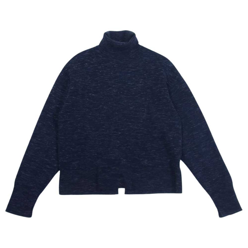 ロク 8613-199-0146 BEAUTY & YOUTH UNITED ARROWS COTTON WOOL RIB TURTLE NECK PULLOVER タートルネック プルオーバー ニット ネイビー系 6【中古】