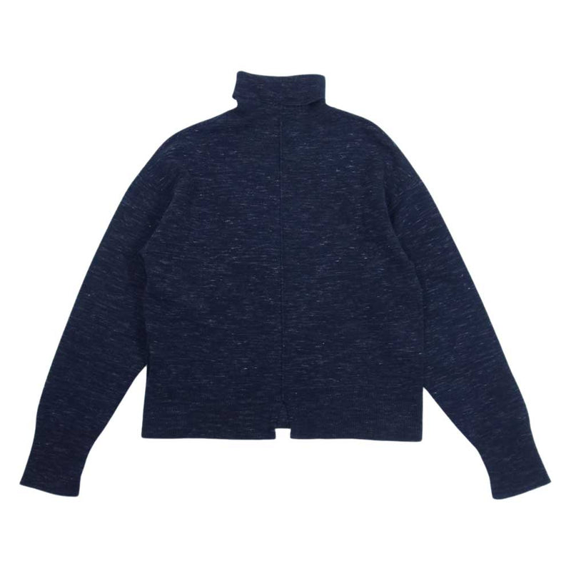 ロク 8613-199-0146 BEAUTY & YOUTH UNITED ARROWS COTTON WOOL RIB TURTLE NECK PULLOVER タートルネック プルオーバー ニット ネイビー系 6【中古】